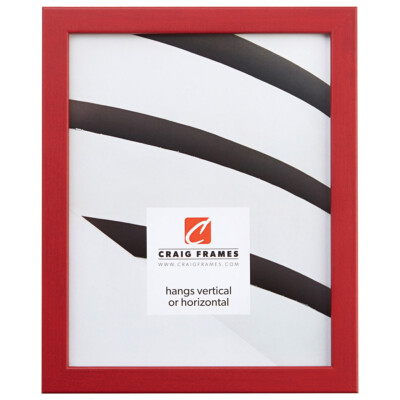 Craig Frames Colori 75, 0.75 Inch Wide Modern Red Picture Frame