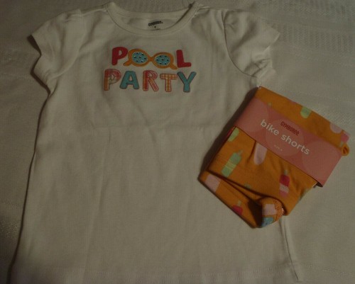 Gymboree Popsicle Party Size 4 Cotton Bike Shorts Shirt Outfit NWT - Picture 2 of 2