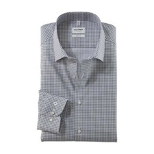 Olympus Level Five Men's Business Shirt Green Minimal 215774 47 Olive