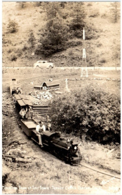 RPPC Morrison, CO Postcard - Miniature Train at Tiny Town, Turkey Creek ...