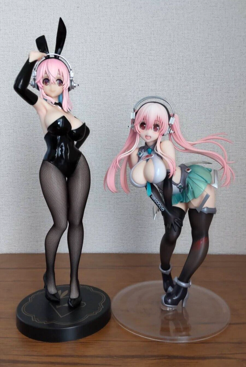 SUPER SONICO BiCute Bunnies フィギュア 2体セット Max Factory Super Sonico 1/7 Scale PVC Figure Racing Ver. & BiCute