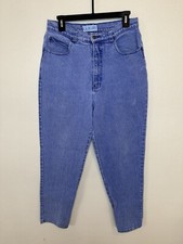 Vintage 90s LA Blues High Waisted Stone Wash Mom Jeans Womens Sz 16 Tapered Leg