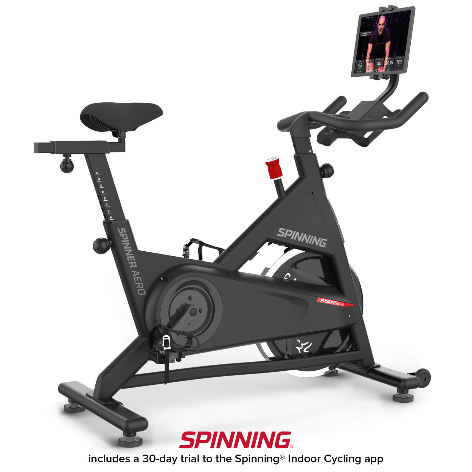 Spinning&reg; Aero Connected Spin&reg; Indoor Cycling Bike With Spinning Subscription