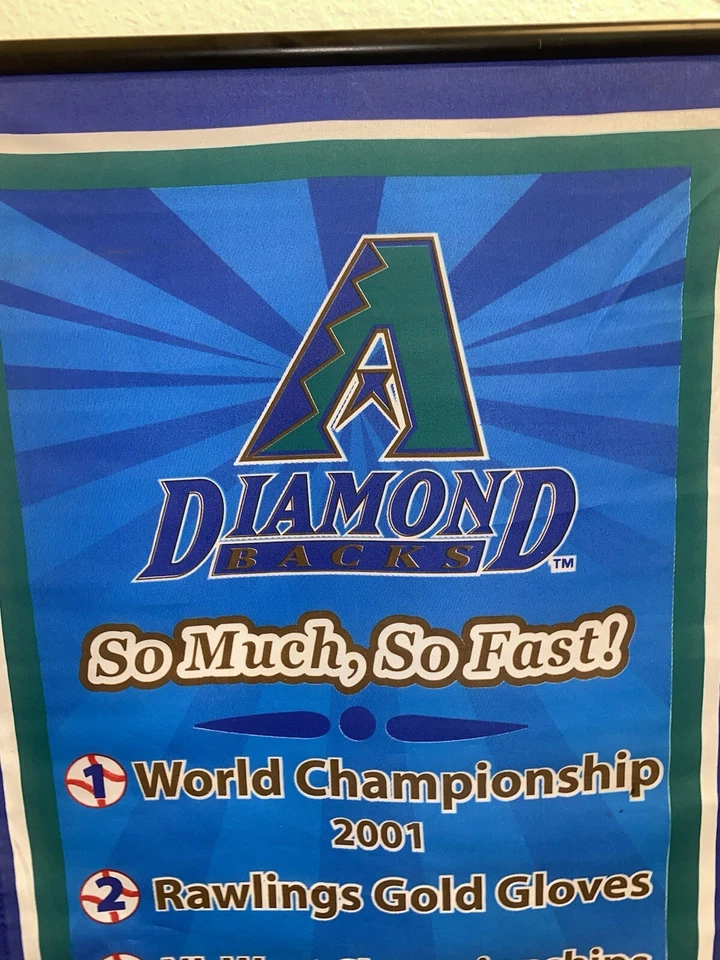Arizona Diamondbacks Vintage MLB Baseball “So Much, So Fast” 2002 Pepsi Banner - Image 2 of 4