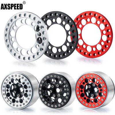 4x CNC Aluminum Wheel Outer Beadlock Ring for 1.9