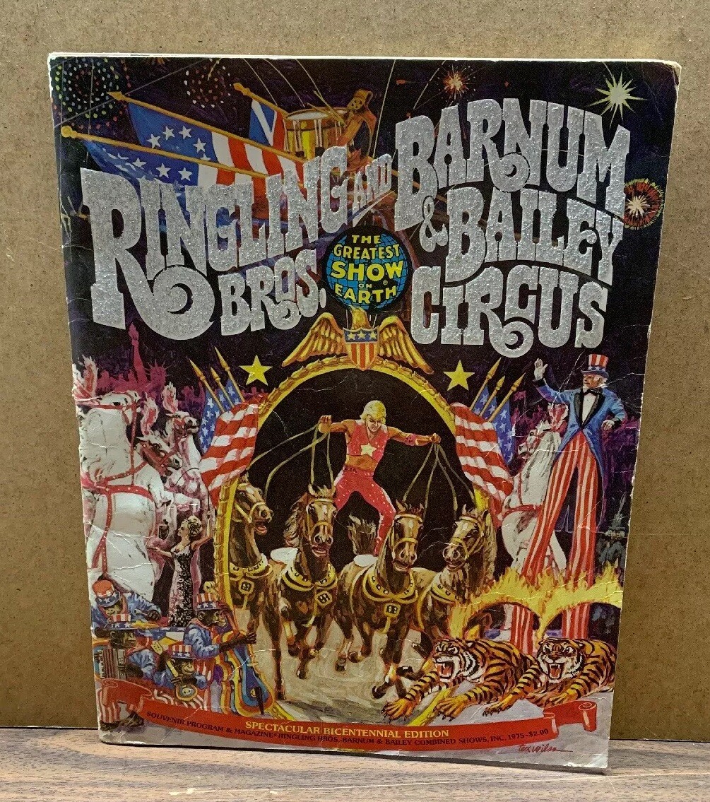 1975 RINGLING BARNUM & BAILEY BROS. CIRCUS Program Greatest Show