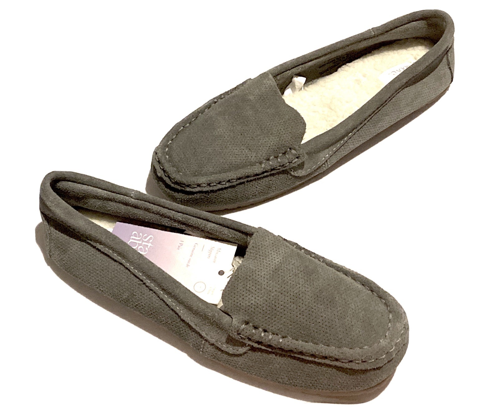 suede moccasin slippers womens