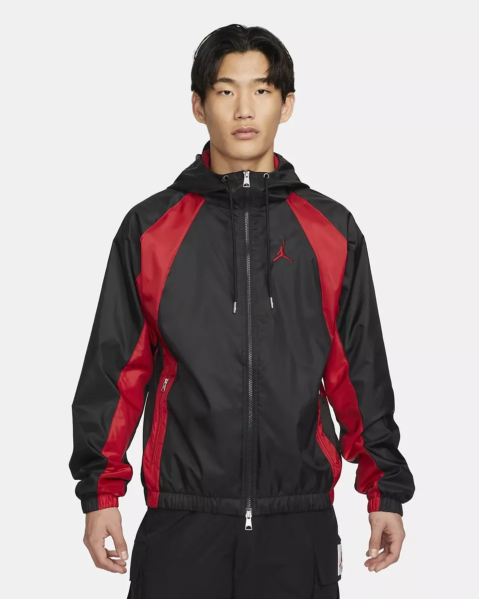 Jordan black hotsell and red jacket