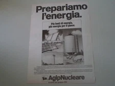 advertising Pubblicità 1981 AGIP NUCLEARE - SOCIETA' DEL GRUPPO ENI