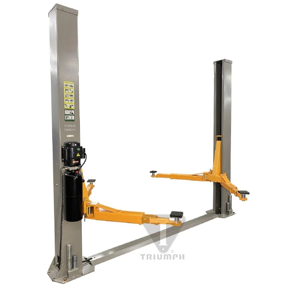 New TRIUMPH NT-11 11,000 lb 2-Post Asymmetric Floorplate Lift Foto 2 de 4
