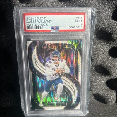 2024 Panini Select - Premier Level Caleb Williams #114 White Shock Prizm /199 