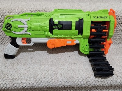 Nerf Zombie Strike Ripchain Dart Gun - Combat Blaster - No darts Tested Working