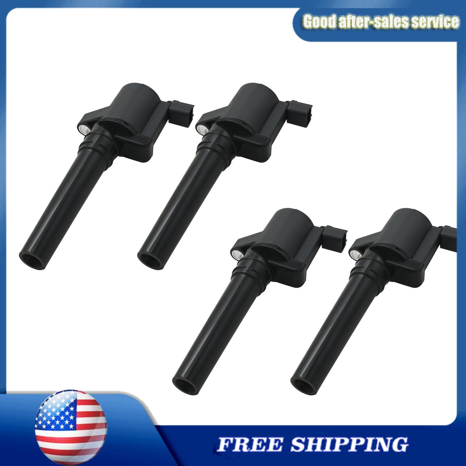 4x Ignition Coils for Aston Martin DB9 Coupe AM3 6.0 V12 4G4E-12A366-AA 2-Pins