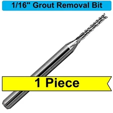 Premium 1/16" Grout Removal Bit for Dremel/Rotozip  Carbide  (One Piece)