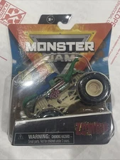 ZOMBIE Monster Truck Jam Spin Master Wheelie Bar Green Bone Yard Series 20 NIB