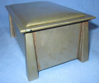 Antique American L&M Tobacco Co. Fatima Nickel Silver Cigarette Box Art Deco — photo 4