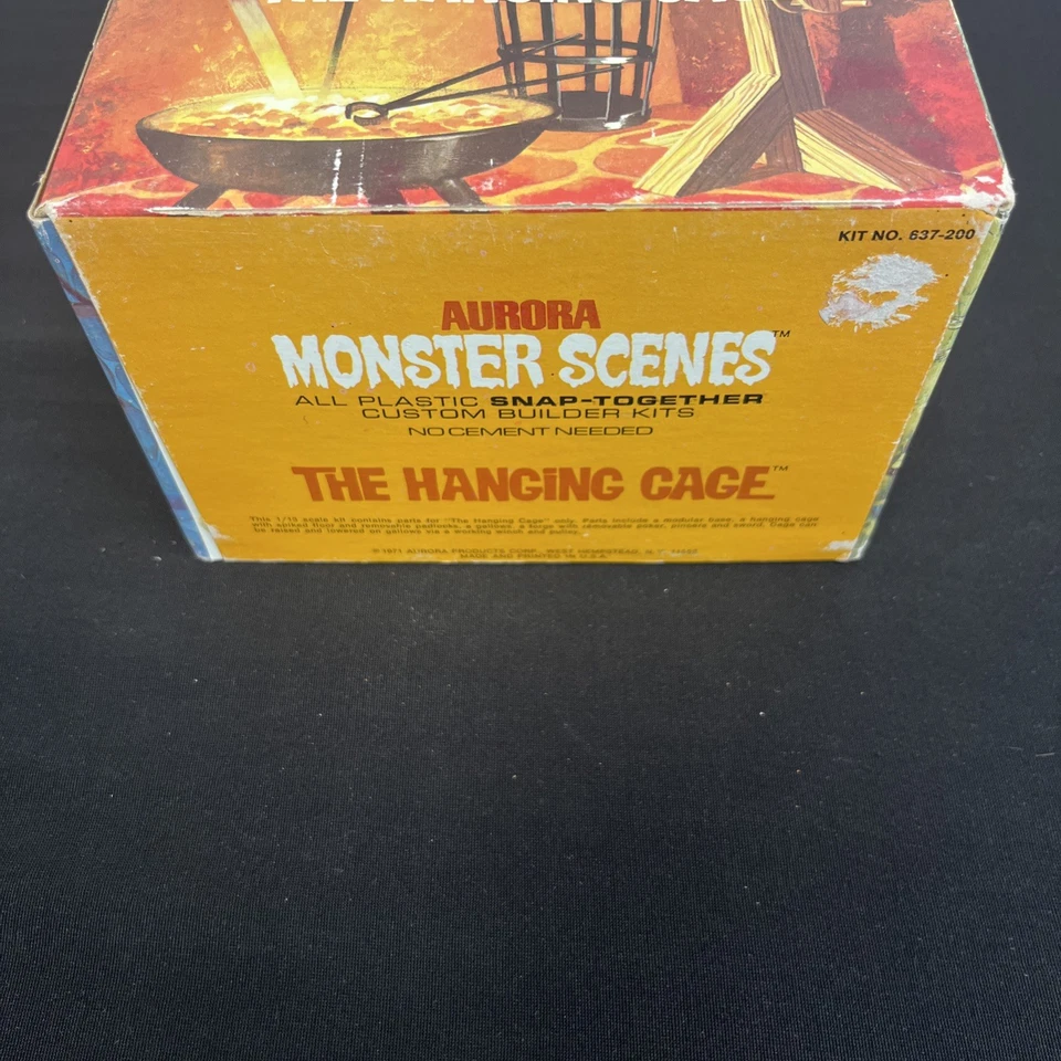 1971 Aurora The Hanging Cage Monster Scenes Factory Sealed Model 637-200 - Image 2 of 4