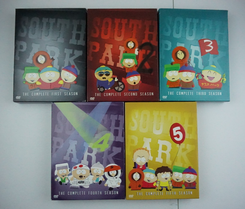 South Park - Complete Seasons 1-5 - Cartman Stan Kenny Kyle Comedy Central - EUC