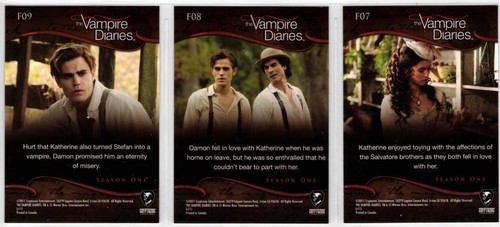 Vampire Diaries Season 1. Foil Chase Set Of 9- Cards. Cryptozoic 2012 - Picture 8 of 8