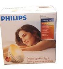 Philips Wake-up Light Coloured Sunrise Simulation w/5 Nature Sounds  FM Radio