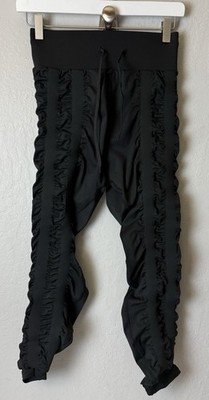 Skinnify Leggings Womens Large Black 6 Band Resistance Compression Gym Athletic 