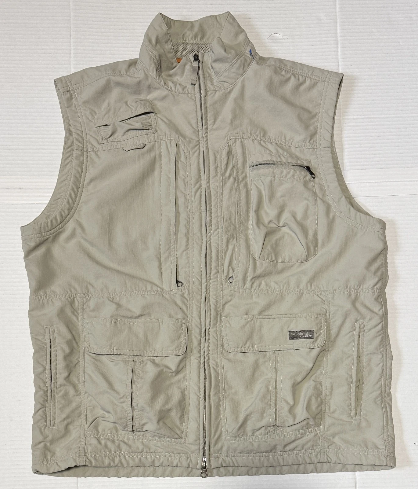 COLUMBIA GRT Omni-Dry - Men's Vintage Full Zip Hunting Fishing Vest - X-Large XL