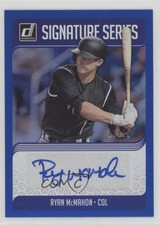 2018 Panini Donruss Signature Series Blue 13/99 Ryan McMahon #SS-RY Auto 1h6a