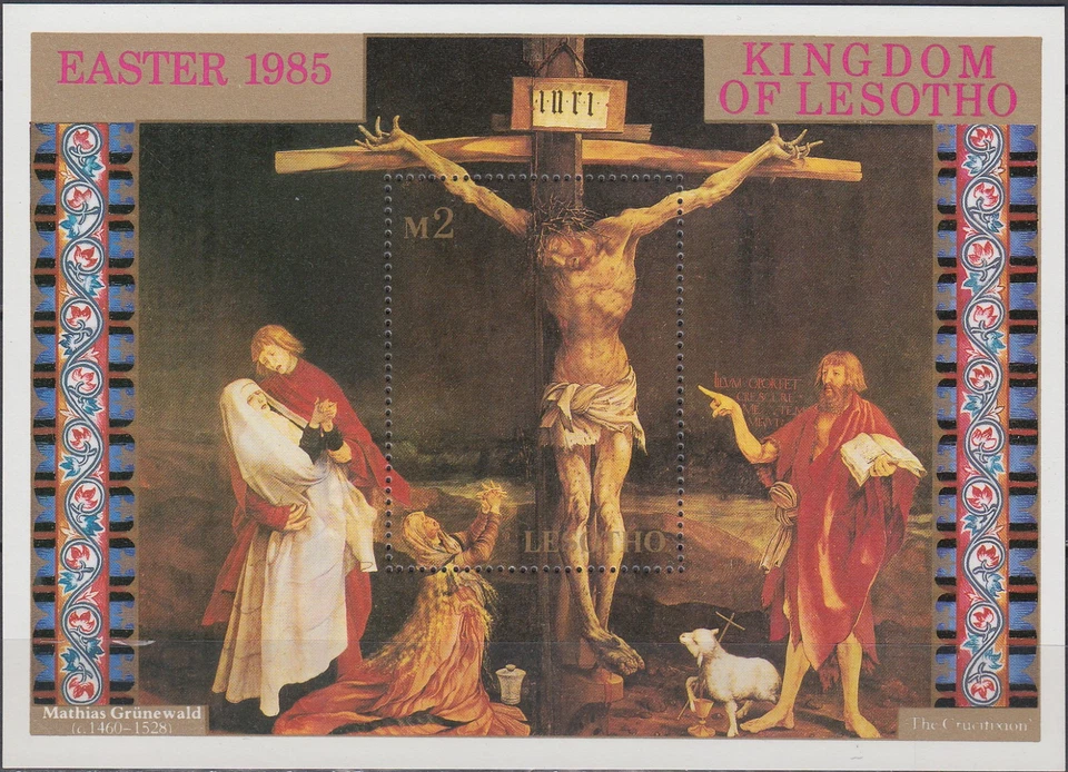 Lesoto Ambas S/S Pascua Estaciones de la Cruz 1985 MNH-16,10 euros Foto 2 de 2