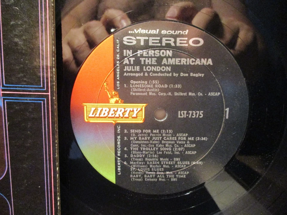 Julie London – In Person At The Americana, Liberty LST-7375, VG+/VG++, 1964 - Image 2 of 4