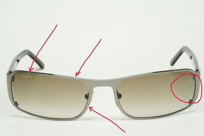 Prada Sunglasses 2006 Vintage Gunmetal Rectangle PR52FS SPR 52F