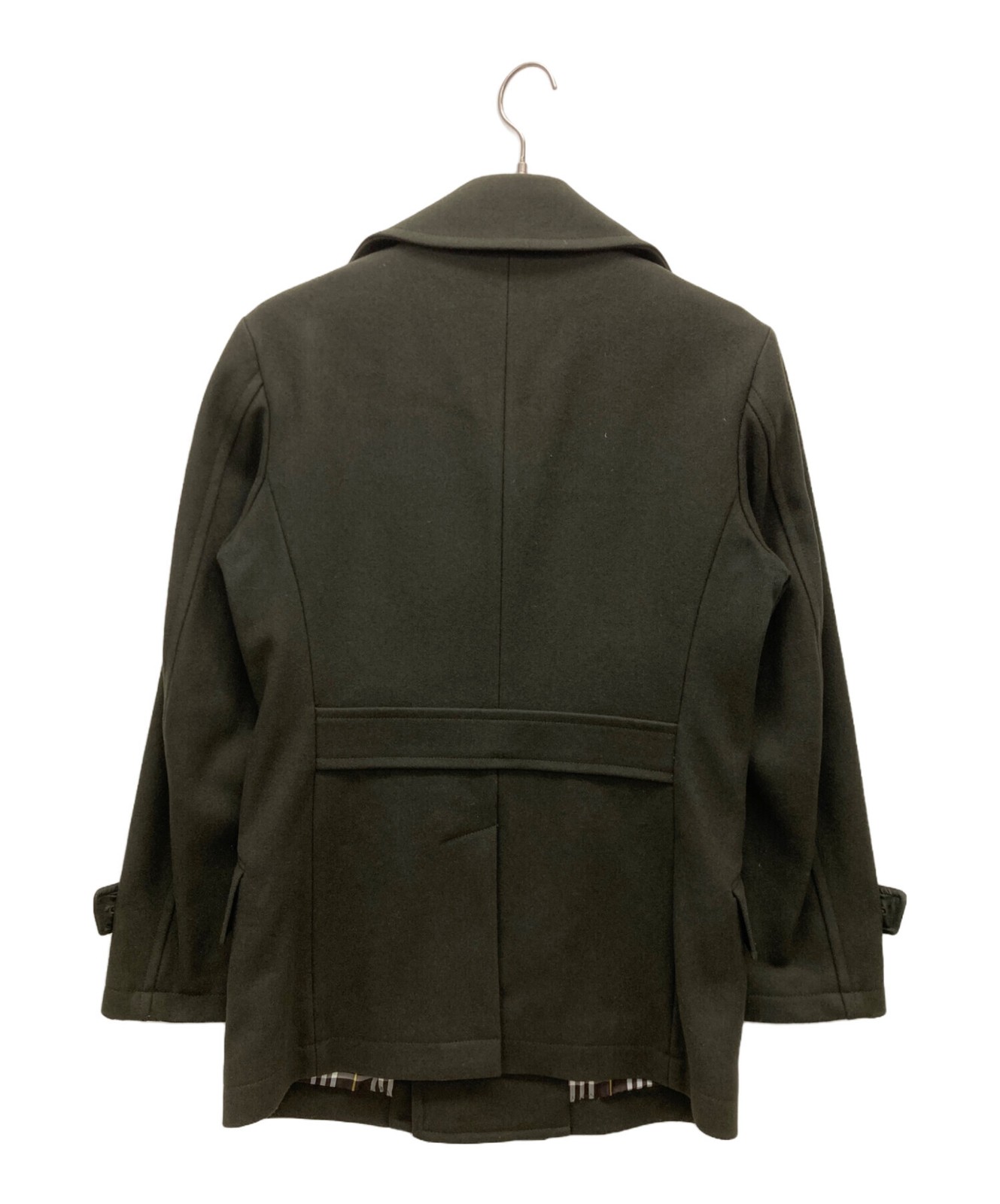 BURBERRY BLACK LABEL Pea Coat M Size Green BMP64-526-78 From Japan thumbnail 10