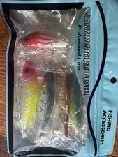 Bass Fishing Lure Lot 5pc Crankbait Set Assorted Colors Hard Baits