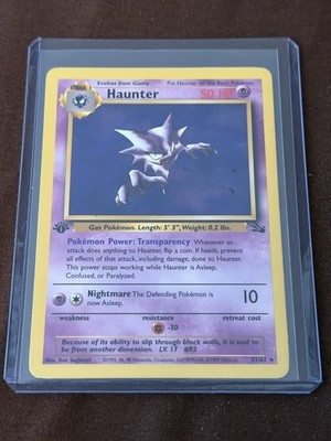 Pokemon 1999 Haunter First Edition Fossil 21/62 NON HOLO