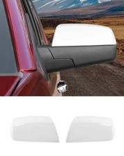 Rearview Mirror Half Caps Covers Compatible with 2014-2018 Chevy White