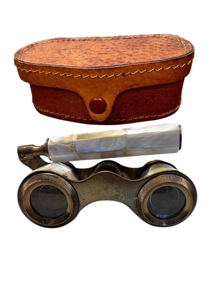 Nautical Brass Antique Telescope Spyglass Marine Pirate With Leather Case Gift - Image 4 of 4