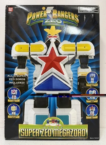 1995 Vintage Power Rangers Deluxe Super Zeo Megazord MMPR Bandai W/ STICKERS