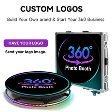 360 photo video booth Customized Logo Sticker, Magnetic Customized Logo Service