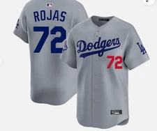 Mens Dodgers #72 Rojas 2025 World Baseball Jersey shirt
