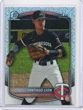SANTIAGO LEON 2025 BOWMAN CHROME MEGA BOX MOJO 1ST BOWMAN