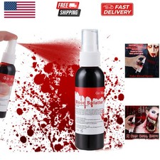 Blood Splatter Fake Blood Washable2.1 oz,Halloween Fake Blood Spray Eye Blood...