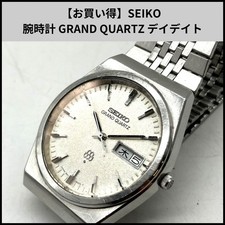 FA376 SEIKO Wristwatch GRAND QUARTZ Day Date From Japan