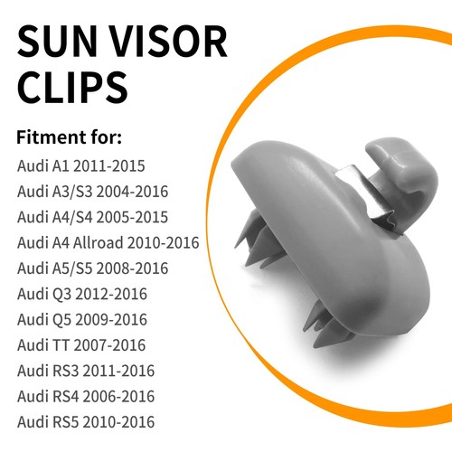 2PCS Inner Sun Visor Clips, Upgraded Car Visor Holder Hook  Compatible with A... - Picture 3 of 6