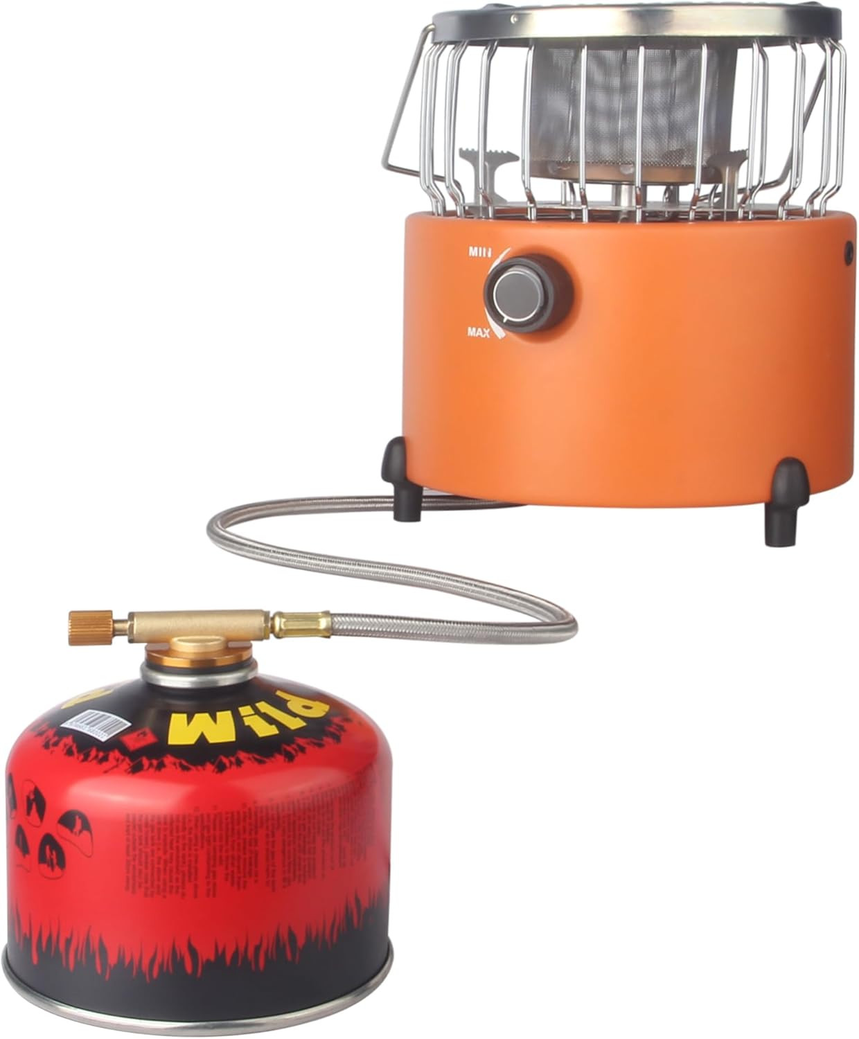 2 Feet Gas Adapter Extension Braided Hose Propane/Butane/Isobutane Small Tank In