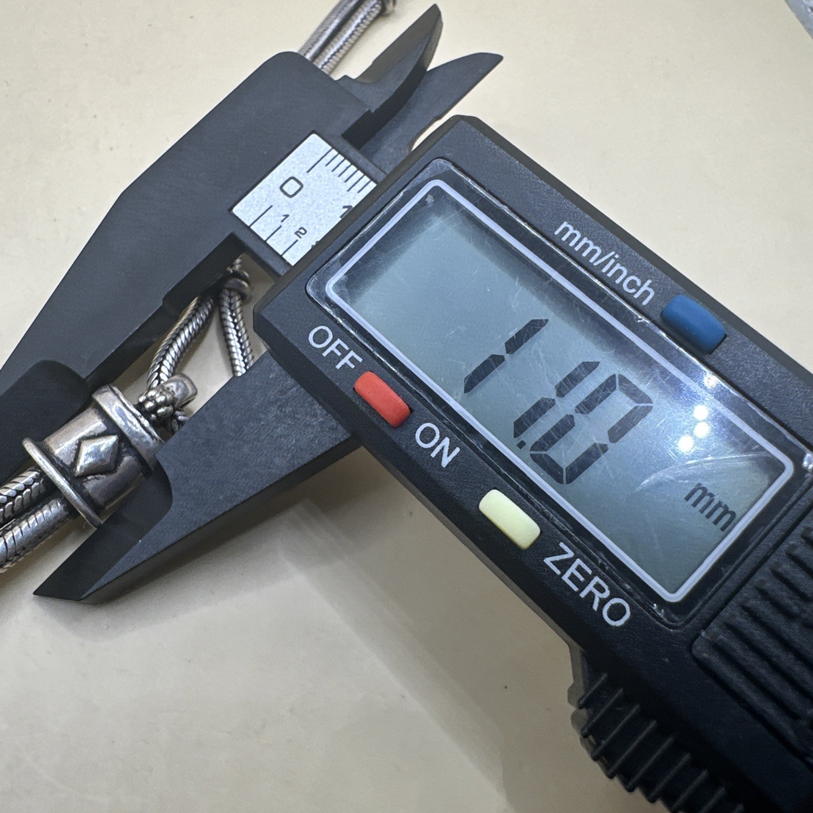 Snake Link Double Strand Solid Sterling Silver Mo… - image 11