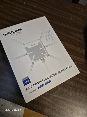 #ad AX3000 WiFi 6 Outdoor AP IP67 3km Range 256 Devices PoE amp; High Gain Antennas $125.00