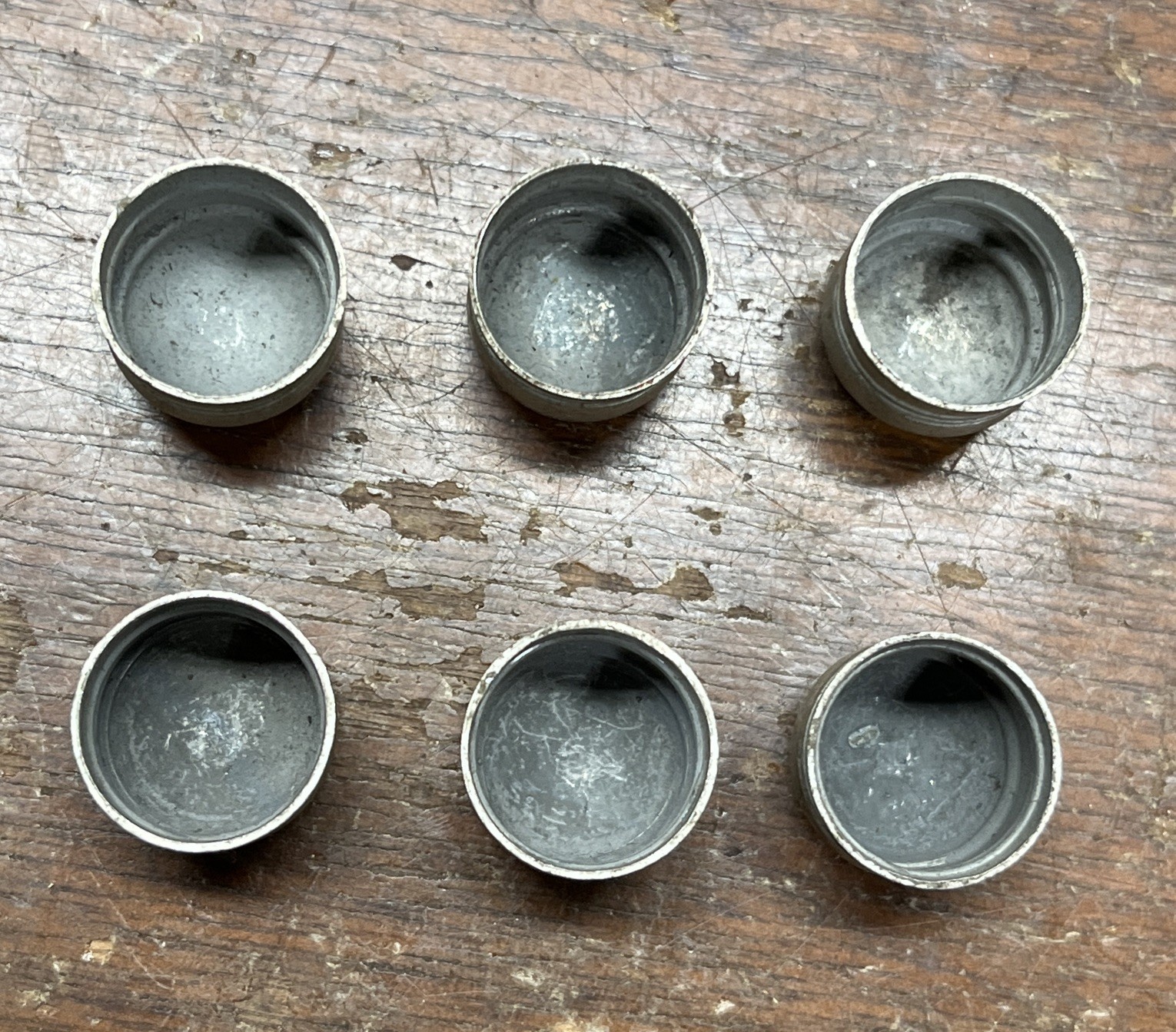 (6) Antique Rolls Royce Spark Plug Dust Caps Phantom I II III 20/25/30/35 Wraith