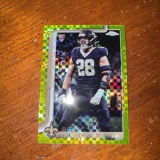 2025 Topps Chrome - Saints Danny Stutsman #373 Lime Green X-Fractor (RC)