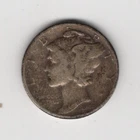 1944 P MERCURY DIME 10¢ 90% SILVER PHILADELPHIA 10 CENTS UNITED STATES AMERICA