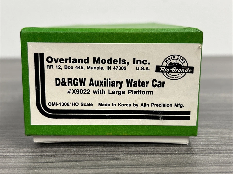 Overland Models HO Brass OMI-1306 D&RGW Auxiliary Water Car #X9022 *Weathered - Image 2 of 4