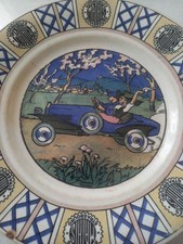 Automobiles MATHIS Sarreguemines Assiette Publicitaire Collection Automobilia 